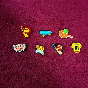 NWOT, Crocs charms, Sports lot.